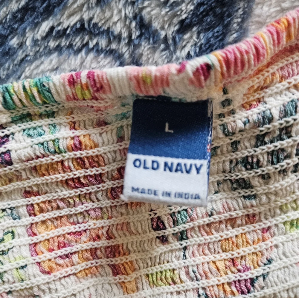 Floral halter dress. Size L - Picture 5 of 8